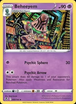 Beheeyem — Silver Tempest — Uncommon