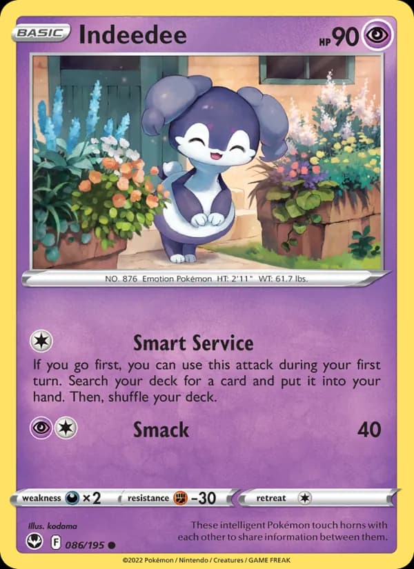 Indeedee — Silver Tempest, Common