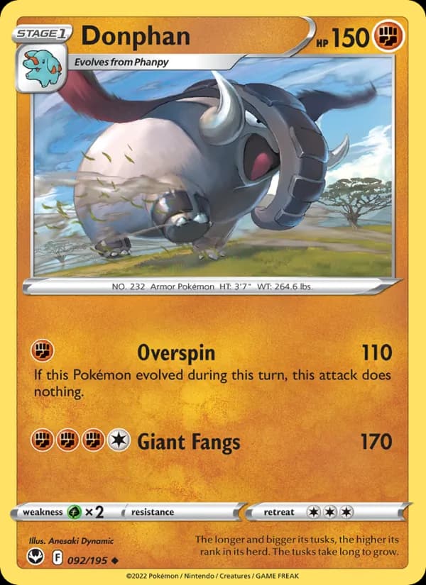 Donphan — Silver Tempest, Uncommon