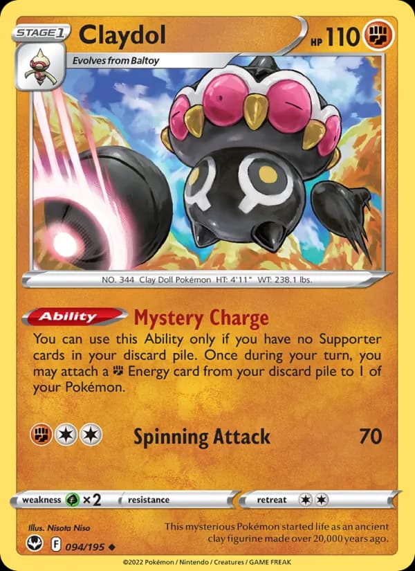 Claydol — Silver Tempest, Uncommon