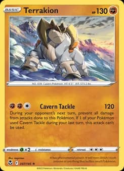 Terrakion — Silver Tempest — Holo Rare