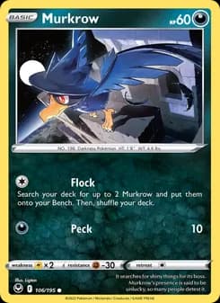Murkrow — Silver Tempest — Common