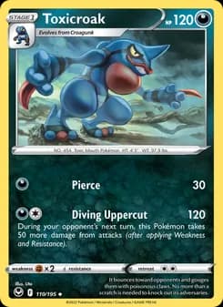 Toxicroak — Silver Tempest — Uncommon