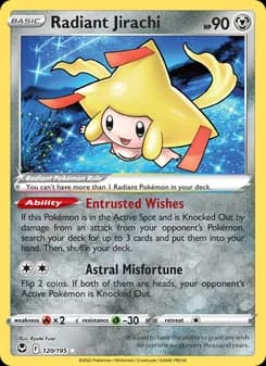 Radiant Jirachi — Silver Tempest — Radiant Rare