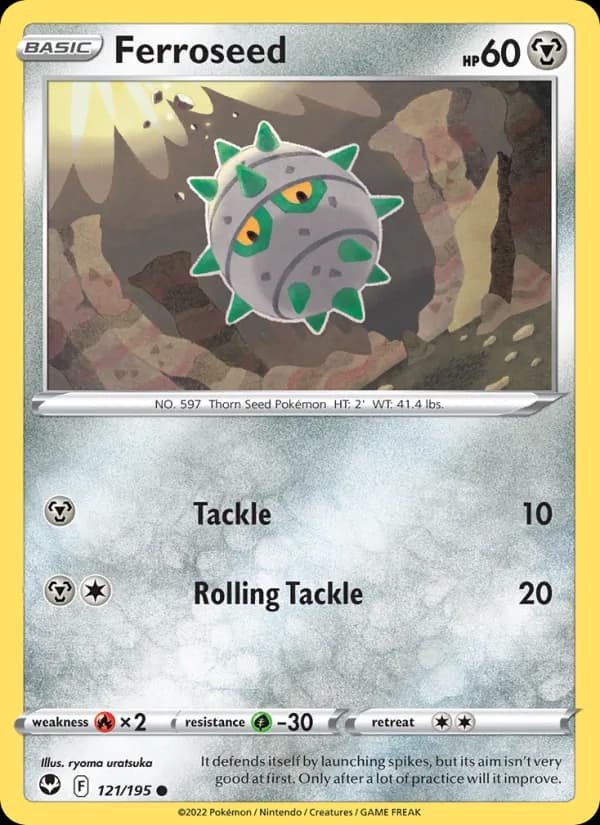 Ferroseed — Silver Tempest, Common