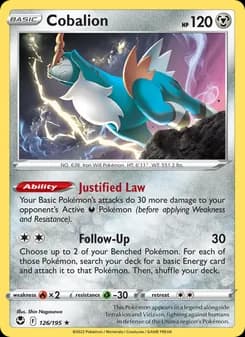 Cobalion — Silver Tempest — Rare