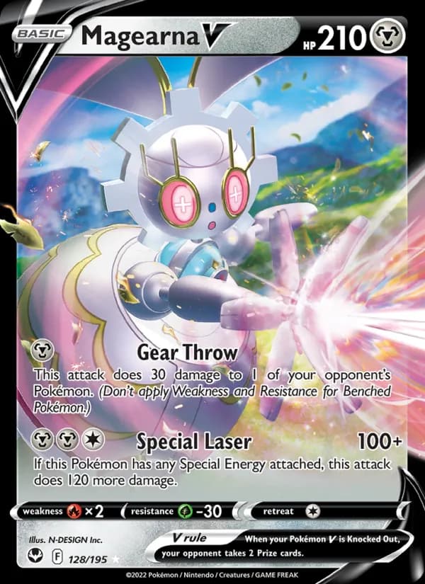 Magearna V — Silver Tempest, Holo Rare V
