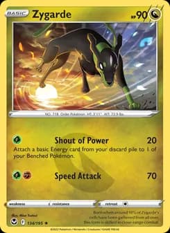 Zygarde — Silver Tempest — Rare