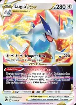 Lugia VSTAR — Silver Tempest — Holo Rare VSTAR