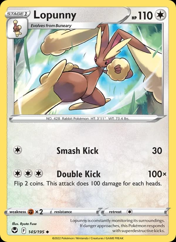 Lopunny — Silver Tempest, Uncommon