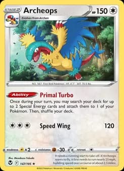 Archeops — Silver Tempest — Holo Rare