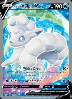 Alolan Vulpix V — Silver Tempest