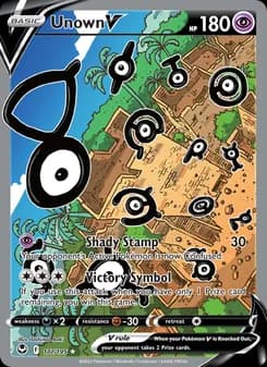 Unown V — Silver Tempest — Ultra Rare