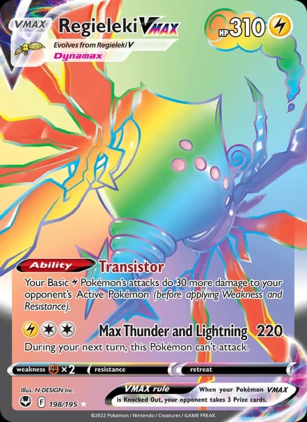 Regieleki VMAX — Silver Tempest, Secret Rare