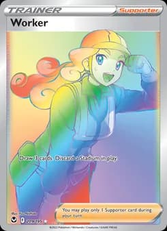 Worker — Silver Tempest — Secret Rare