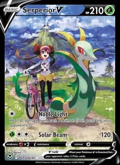 Serperior V — Silver Tempest — Holo Rare V