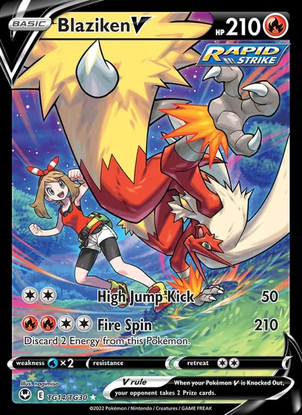 Blaziken V — Silver Tempest, Holo Rare V