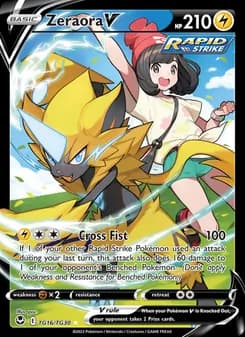 Zeraora V — Silver Tempest — Holo Rare V