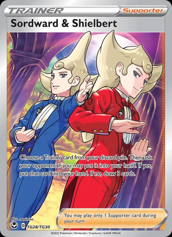 Sordward & Shielbert — Silver Tempest, Full Art Trainer