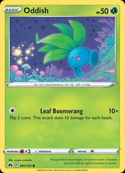 Oddish — Crown Zenith — Common
