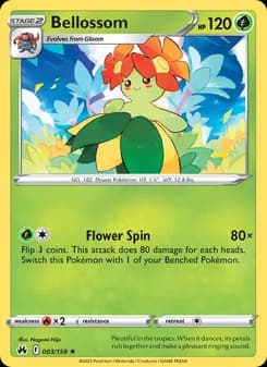 Bellossom — Crown Zenith — Rare