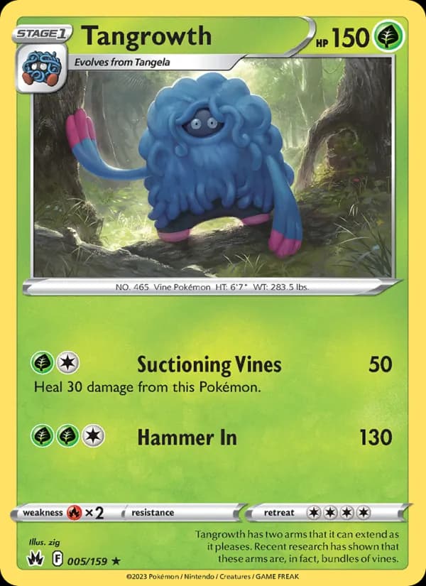 Tangrowth — Crown Zenith, Rare