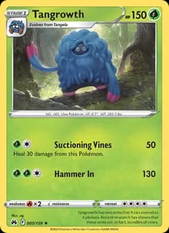 Tangrowth — Crown Zenith — Rare