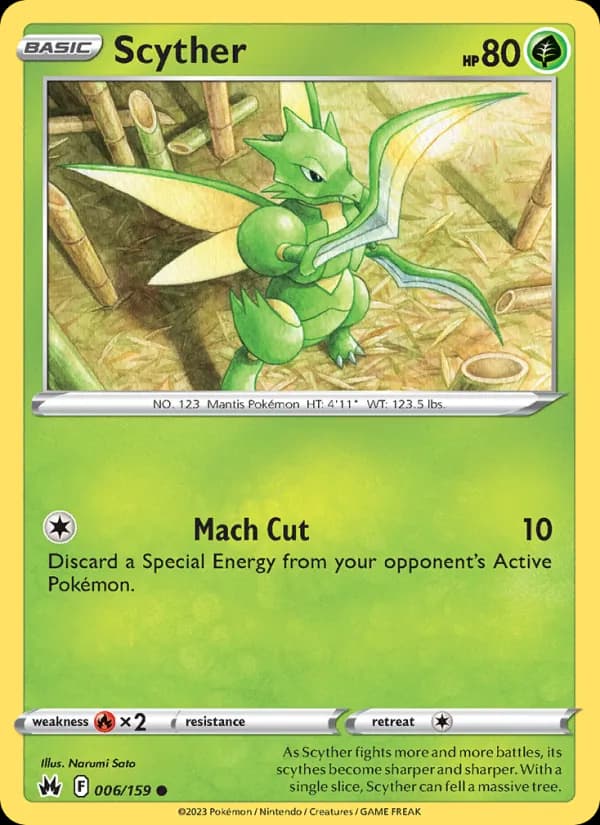 Scyther — Crown Zenith, Common