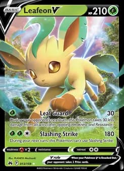 Leafeon V — Crown Zenith — Holo Rare V