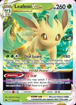 Leafeon VSTAR — Crown Zenith — Holo Rare VSTAR
