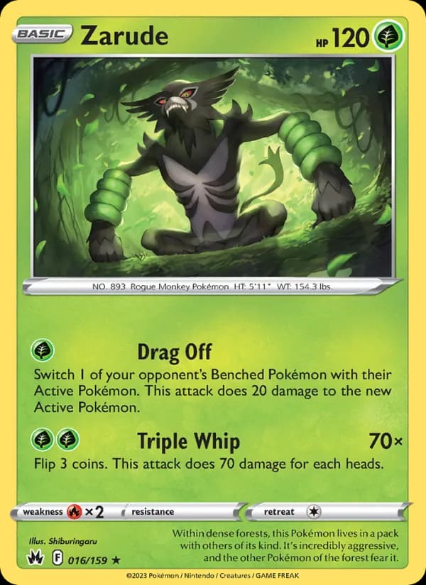Zarude — Crown Zenith, Holo Rare