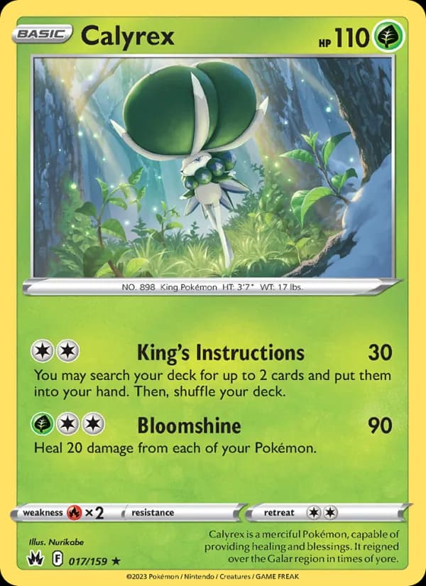 Calyrex — Crown Zenith, Holo Rare