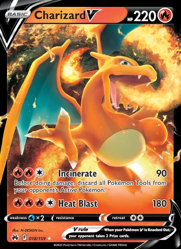 Charizard V — Crown Zenith, Holo Rare V