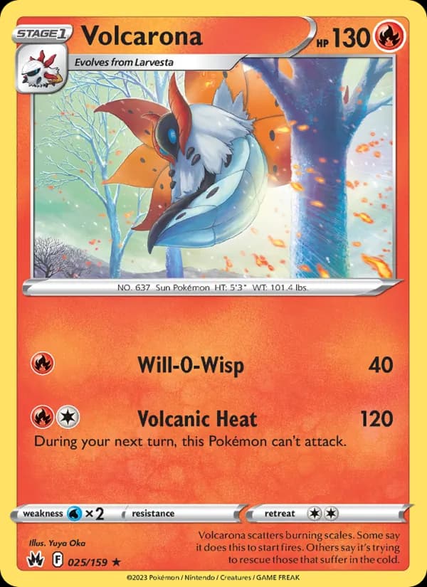 Volcarona — Crown Zenith, Rare