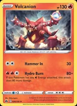 Volcanion — Crown Zenith — Holo Rare