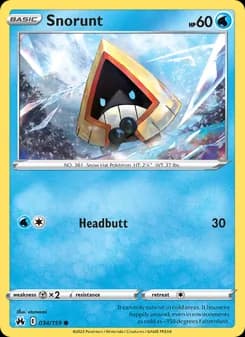 Snorunt — Crown Zenith — Common