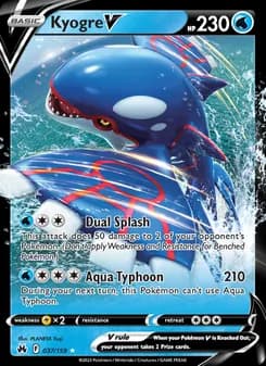 Kyogre V — Crown Zenith — Holo Rare V