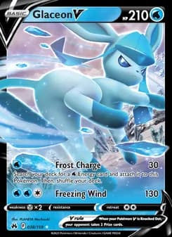 Glaceon V — Crown Zenith — Holo Rare V