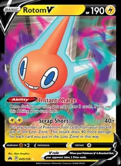 Rotom V — Crown Zenith — Holo Rare V