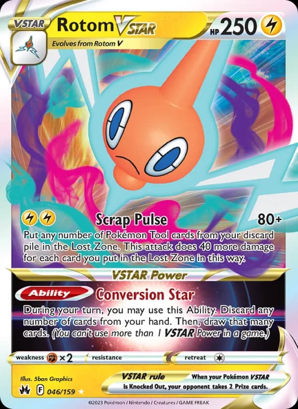 Rotom VSTAR — Crown Zenith, Holo Rare VSTAR