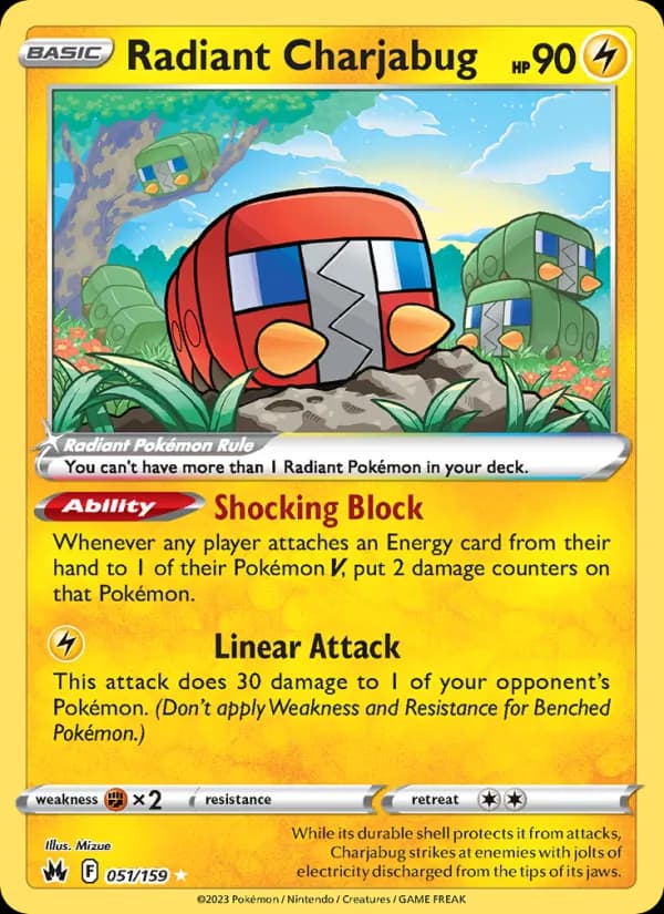 Radiant Charjabug — Crown Zenith, Radiant Rare