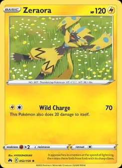 Zeraora — Crown Zenith — Rare