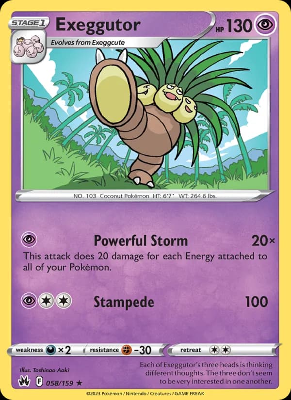 Exeggutor — Crown Zenith, Rare