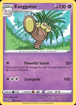 Exeggutor — Crown Zenith — Rare