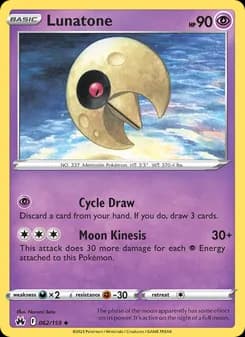 Lunatone — Crown Zenith — Uncommon