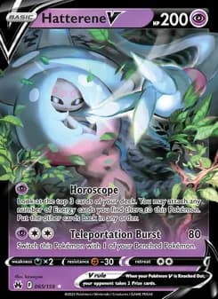 Hatterene V — Crown Zenith — Holo Rare V