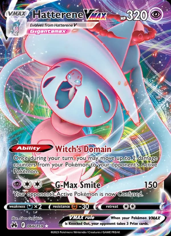 Hatterene VMAX — Crown Zenith, Holo Rare VMAX