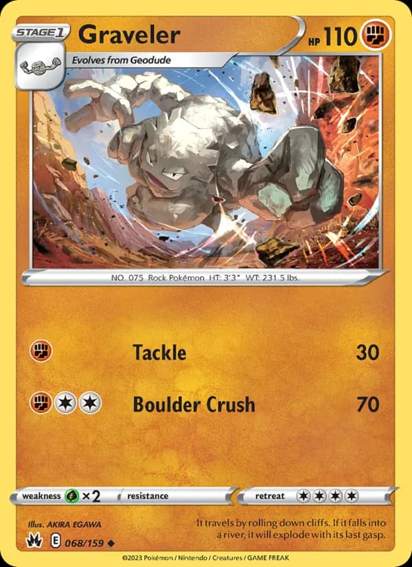 Graveler — Crown Zenith, Uncommon