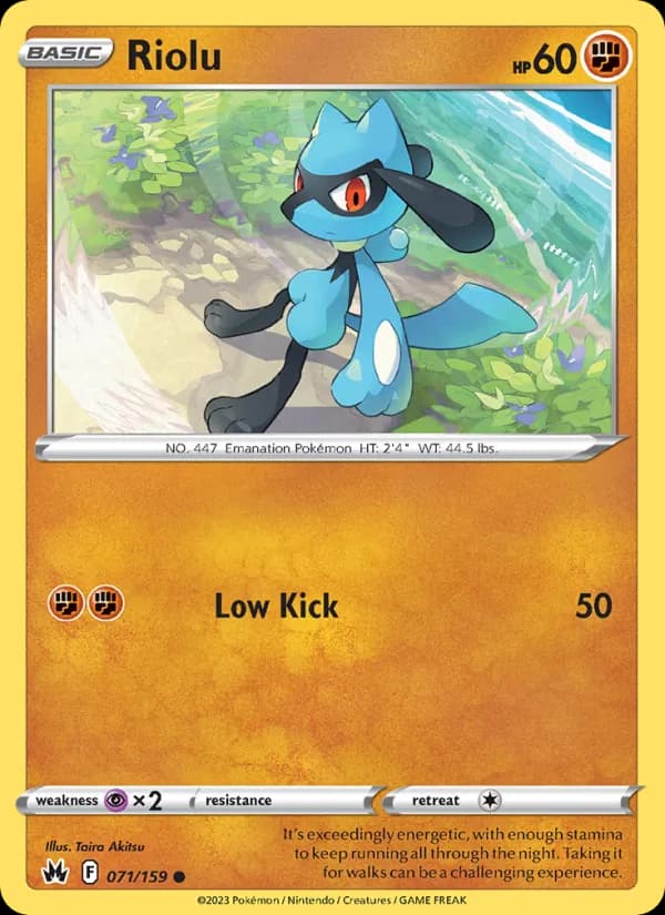 Riolu — Crown Zenith, Common