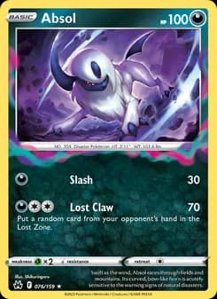 Absol — Crown Zenith — Holo Rare